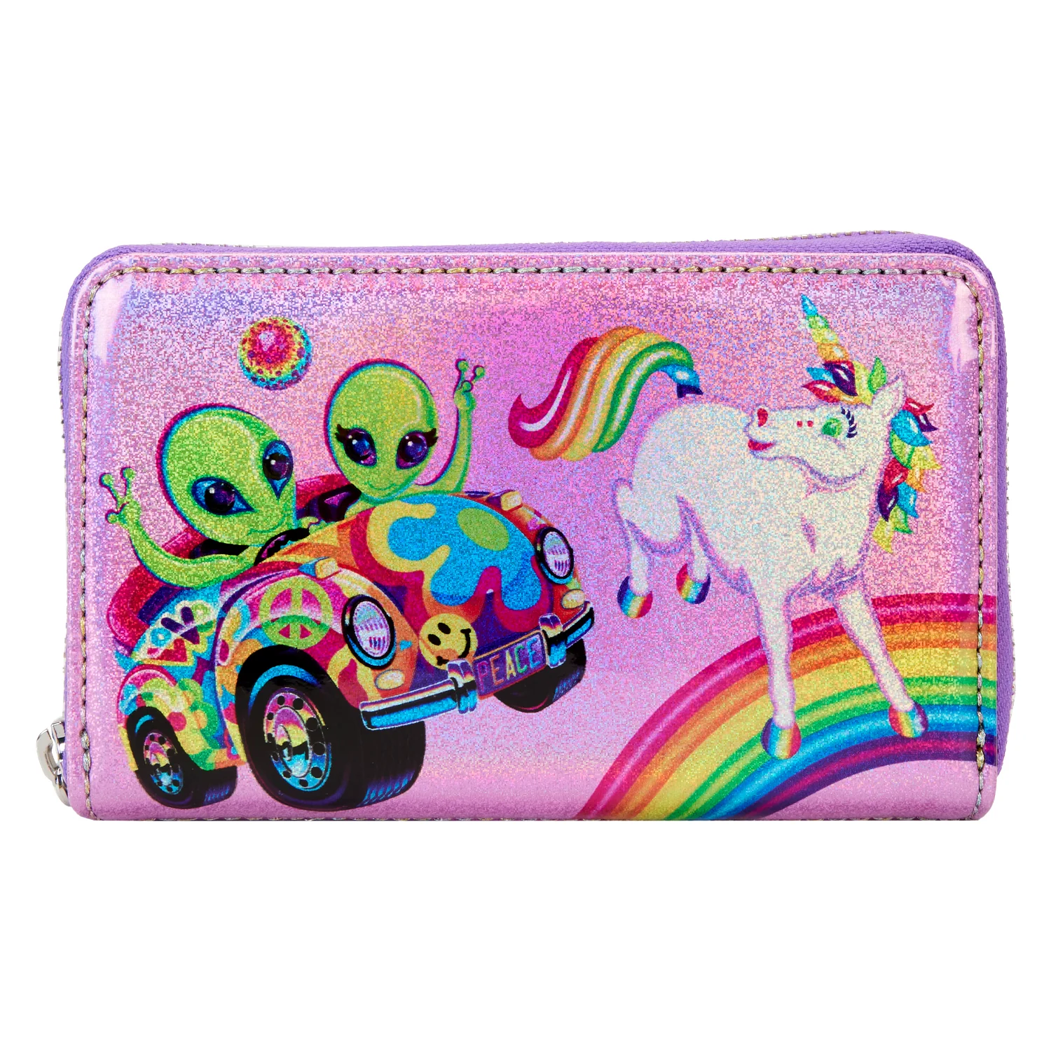 Holographic Glitter Color Block Wallet