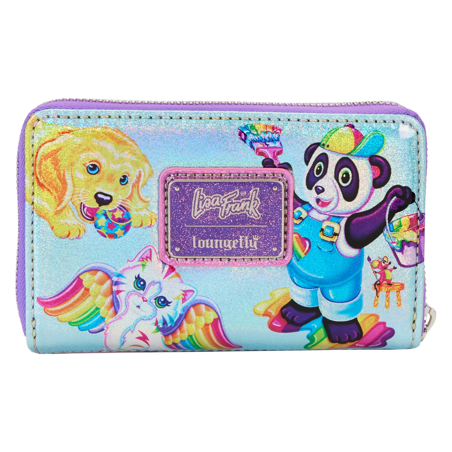 Holographic Glitter Color Block Wallet