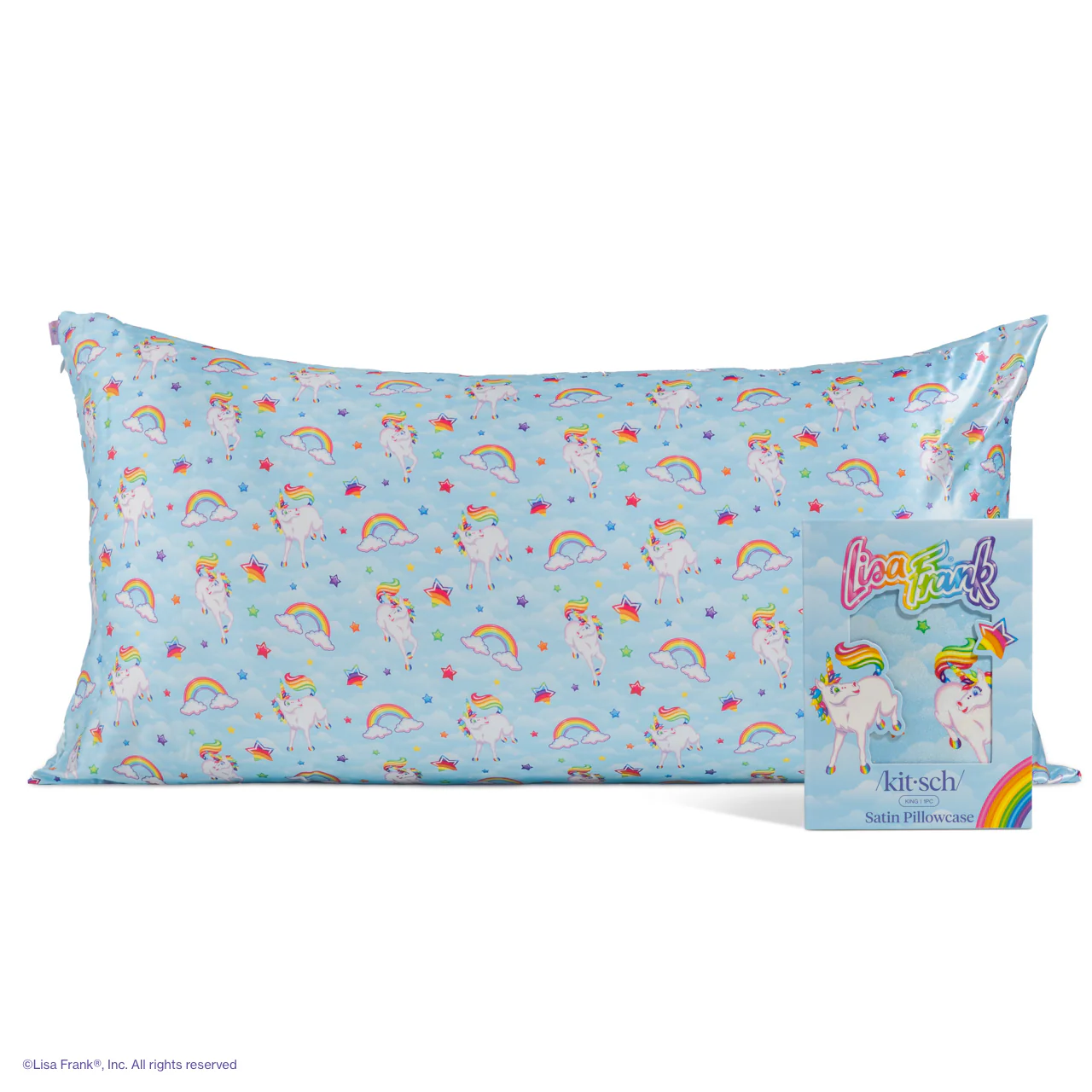 Lisa Frank x Kitsch Satin Pillowcase in Markie™ - King