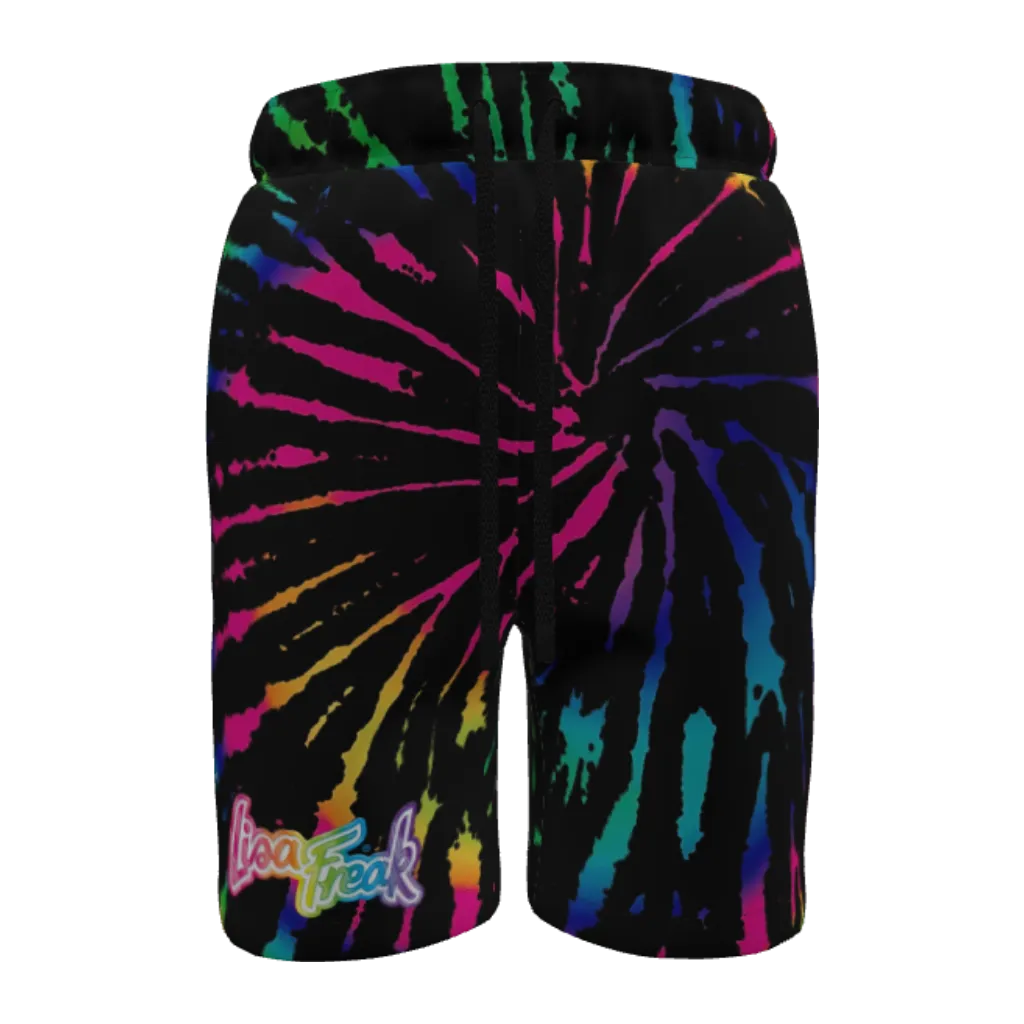 Lisa Freak Rainbow Tie Dye Men's Shorts