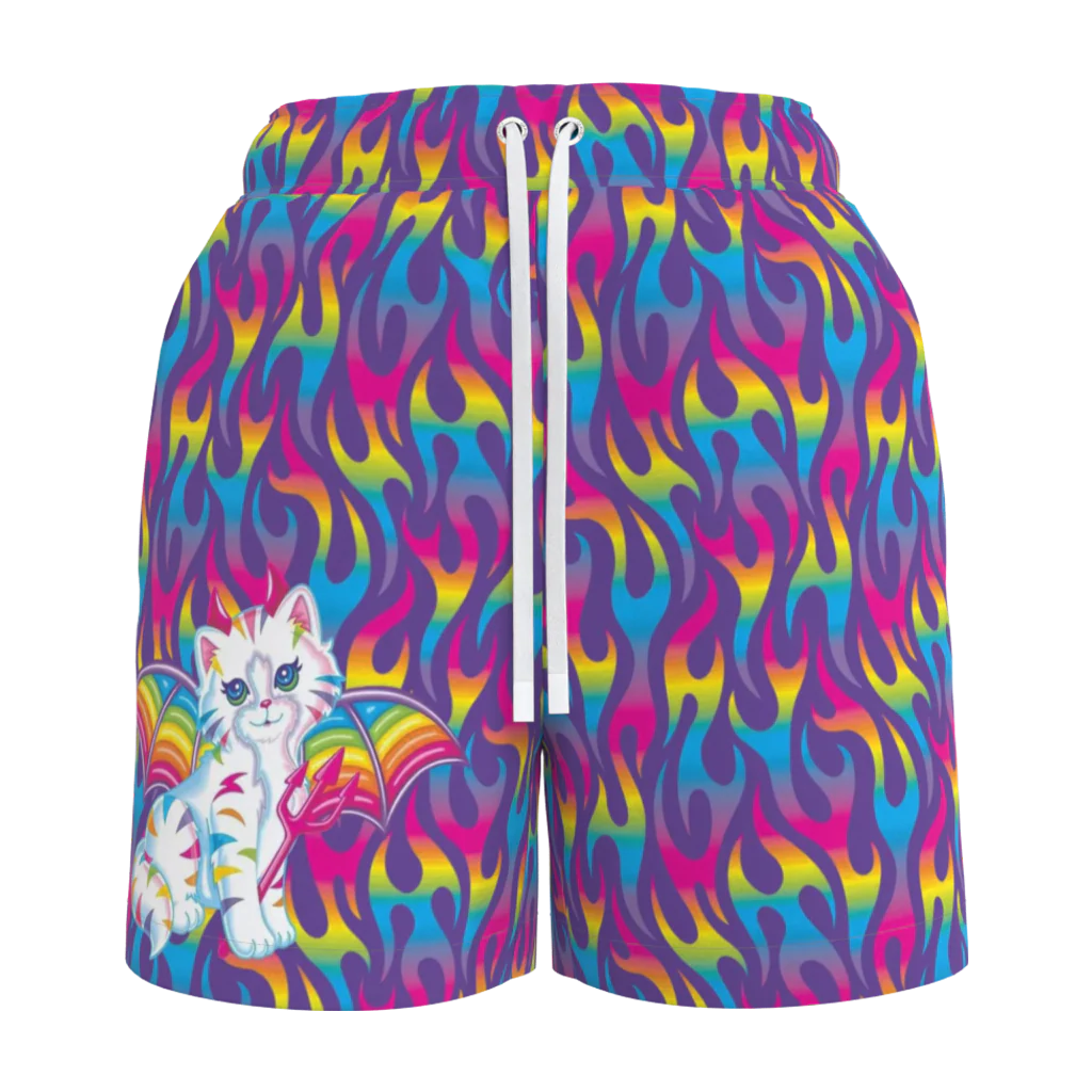 Lisa Freak Purple Angel Kitty Devil Women's Shorts