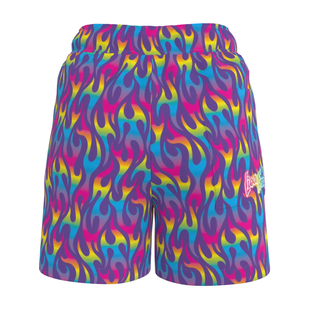 Lisa Freak Purple Angel Kitty Devil Women's Shorts