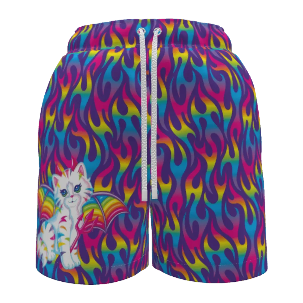 Lisa Freak Purple Angel Kitty Devil Women's Shorts
