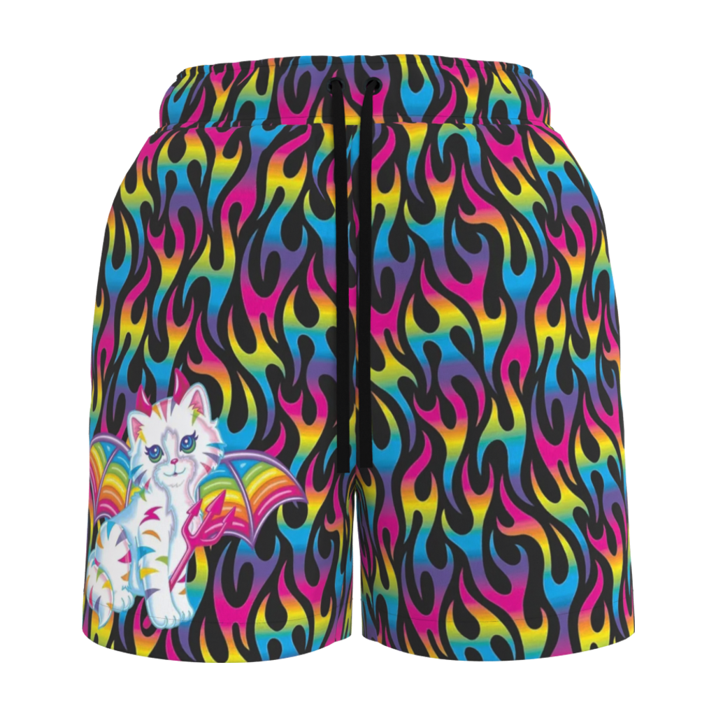 Lisa Freak Black Angel Kitty Devil Women's Shorts