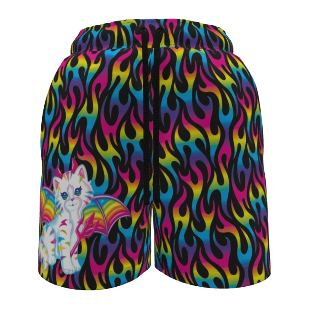 Lisa Freak Black Angel Kitty Devil Women's Shorts