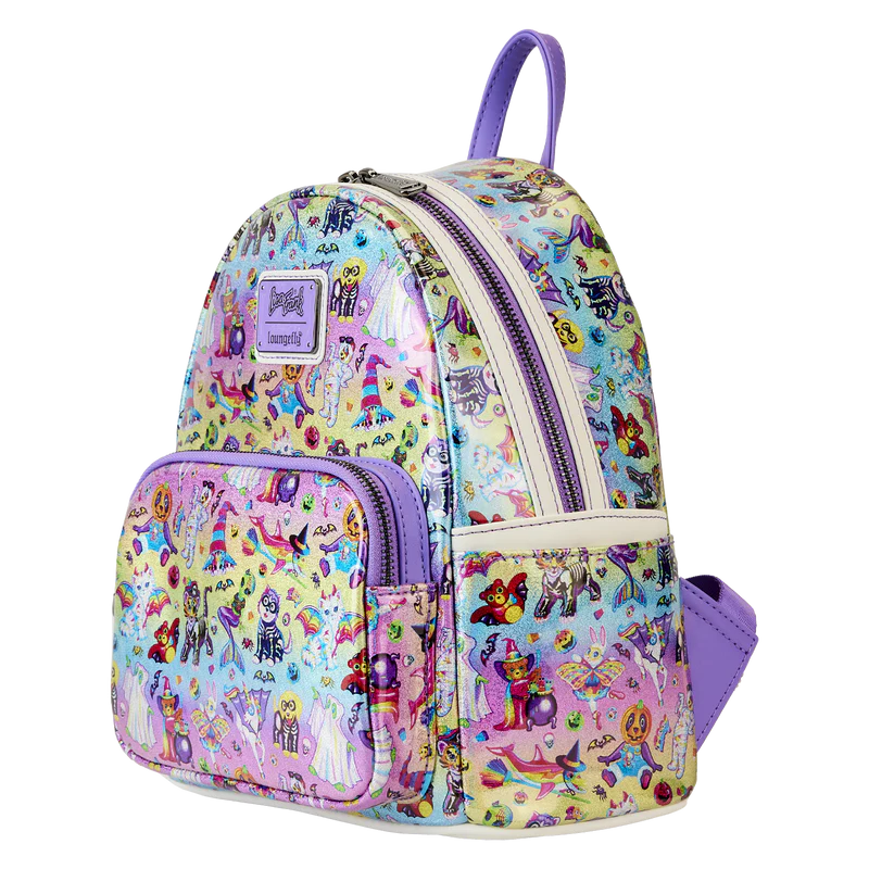 Lisa Frank Halloween AOP Mini Backpack