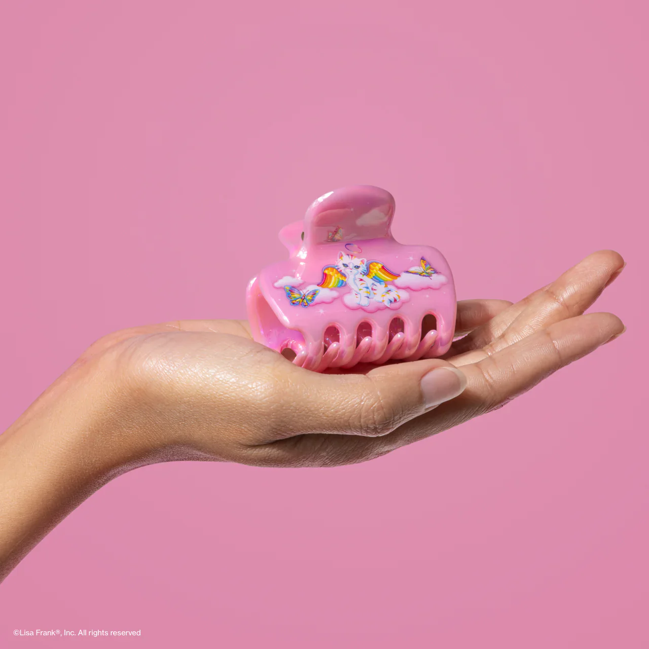 Lisa Frank x Kitsch Cloud Clip in Angel Kitty™ 4 Lisa Frank x Kitsch Cloud Clip in Angel Kitty™