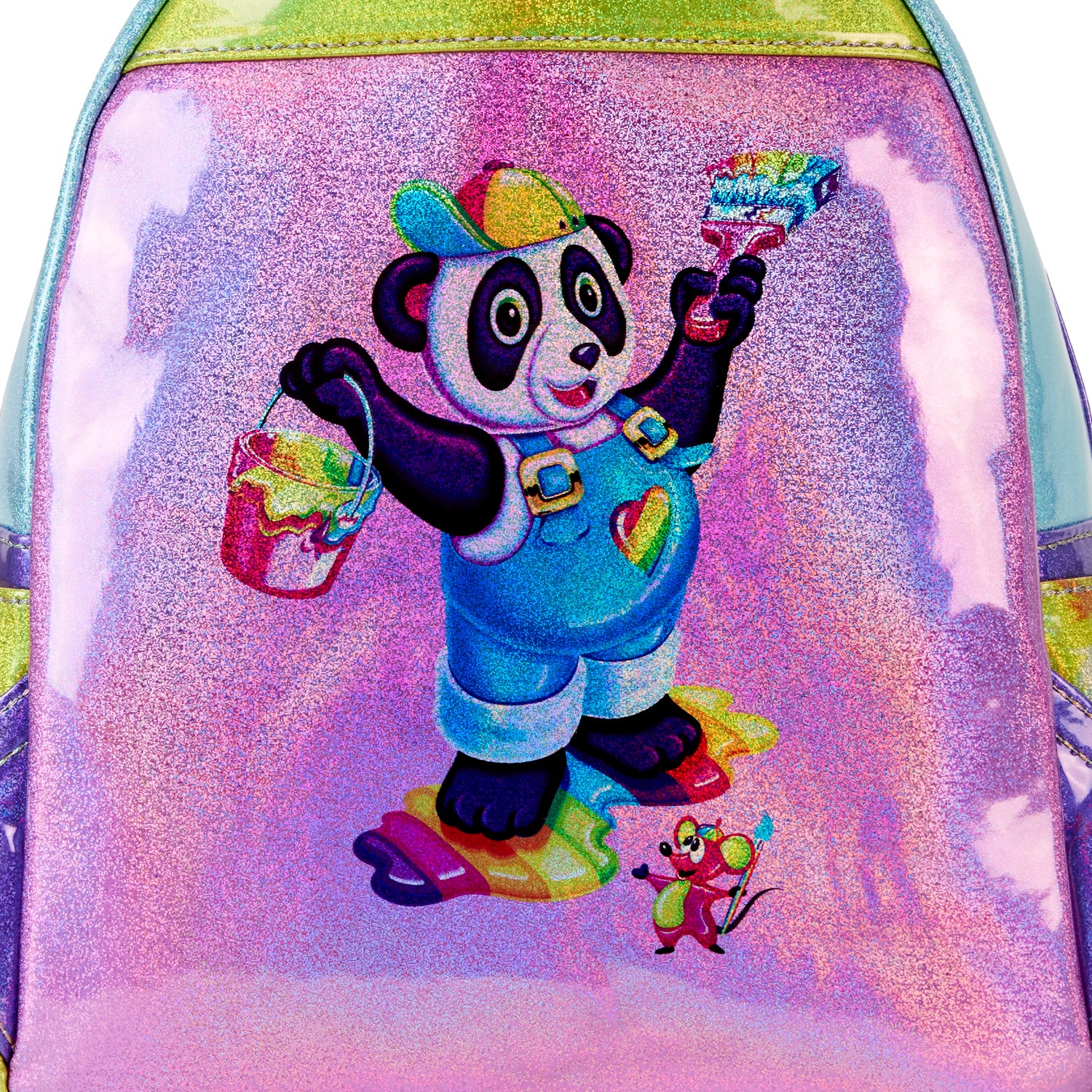 Holographic Glitter Color Block Mini Backpack 5 Holographic Glitter Color Block Mini Backpack