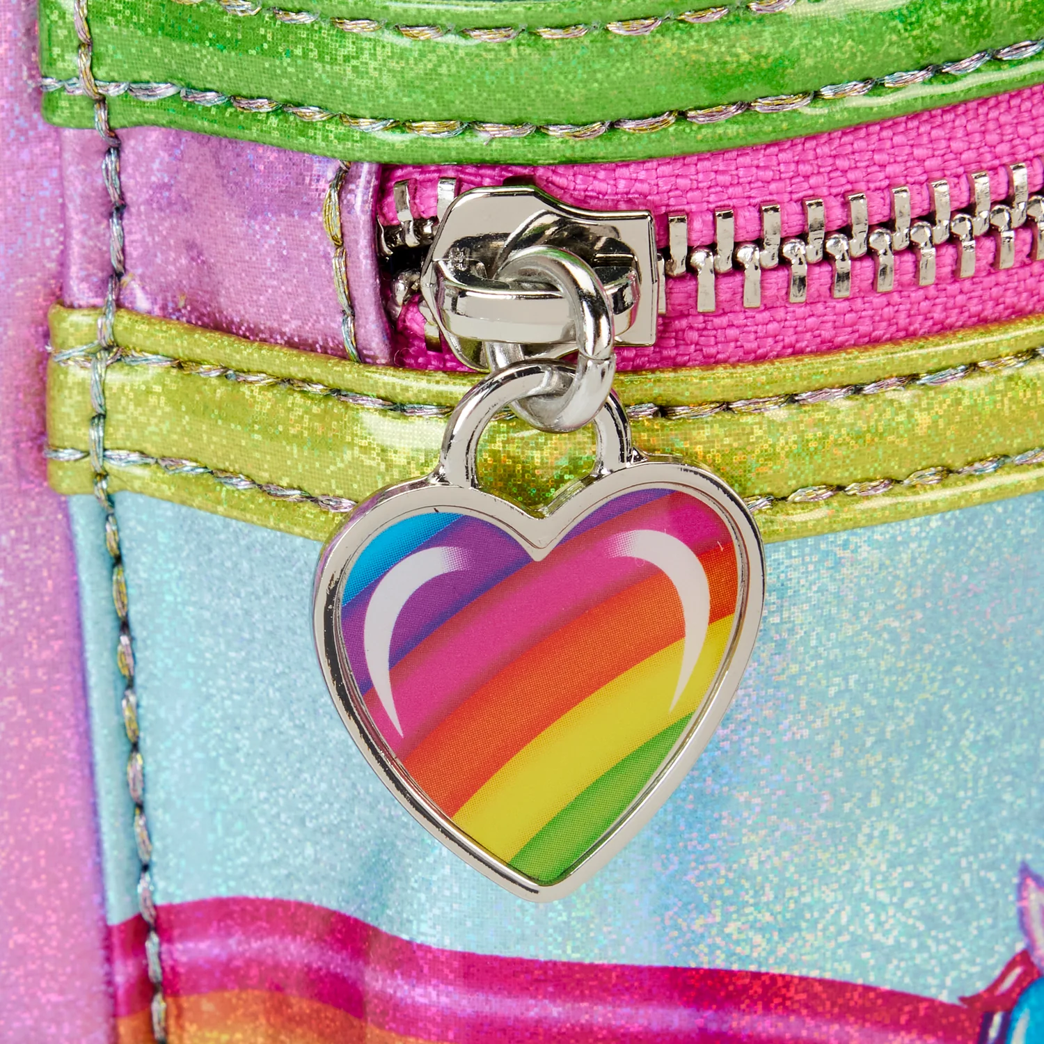 Holographic Glitter Color Block Mini Backpack 6 Holographic Glitter Color Block Mini Backpack